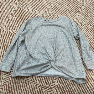 LOFT (plus) knot front sweat shirt
